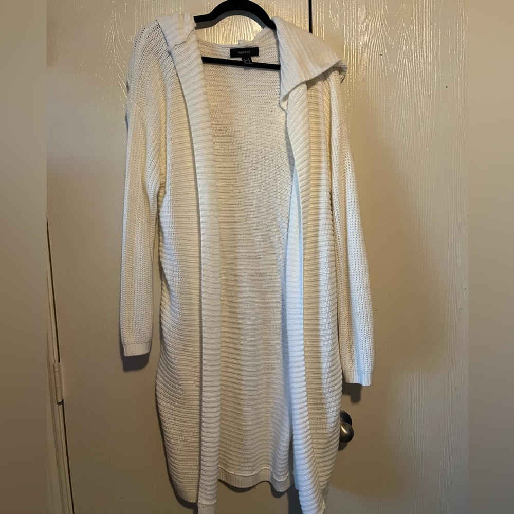 Forever 21plus cardigan with hoodie